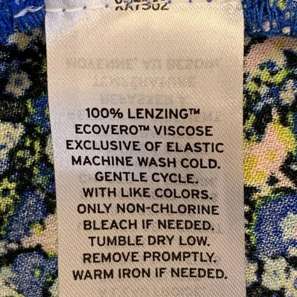 Nordstrom BP Womens Paperbag Waist Trousers In Black Blue Maisey Ditsy SZ 3X NWT - Picture 9 of 14